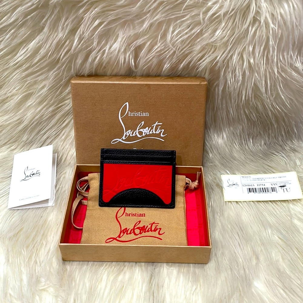 -SOLD- CHRISTIAN LOUBOUTIN Kios Red Sole Empire Card Case